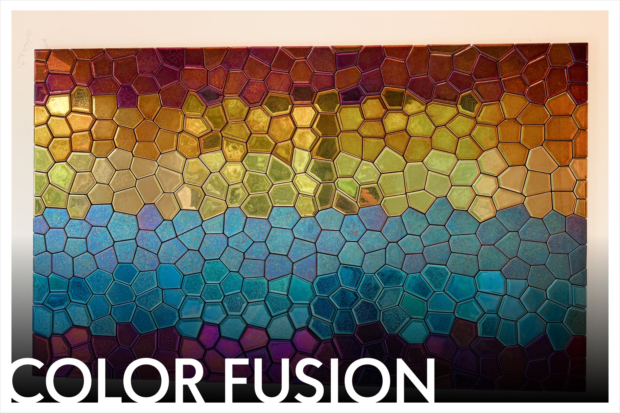 Polygonal mosaic - Color Fusion Wall Decor