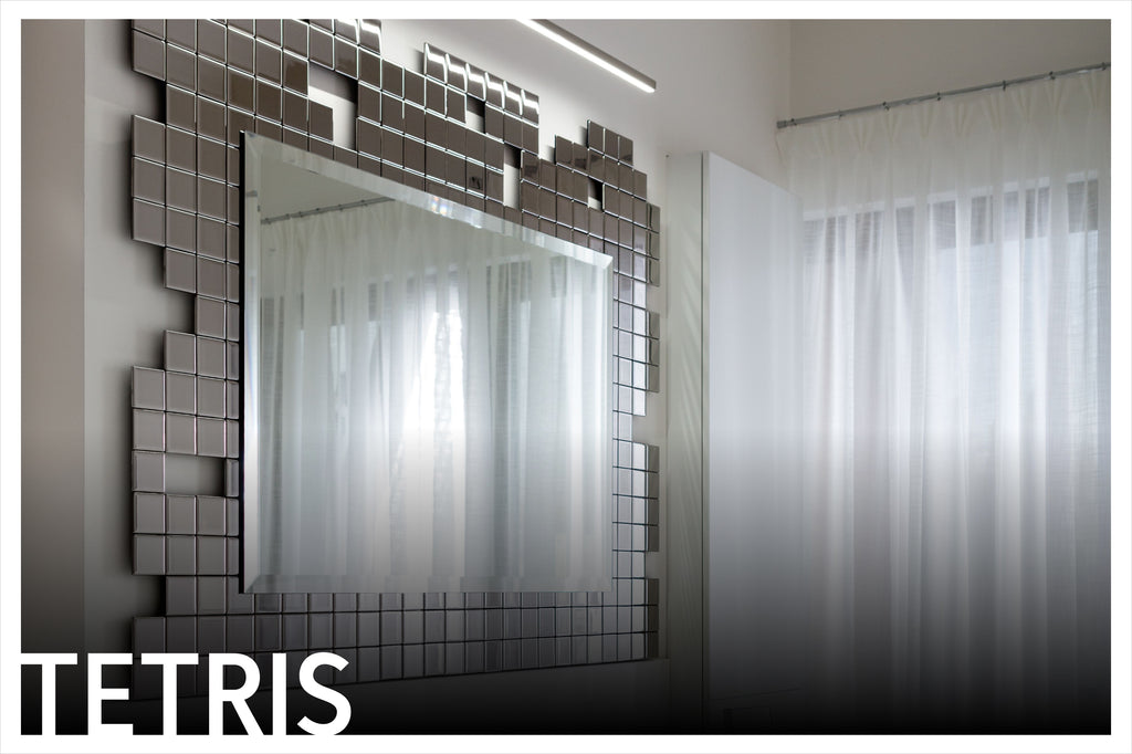 Tetris Mirror PlusObject Handcrafted Objects in Glass and Titanium