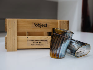 Holographic Faceted Tumbler Set