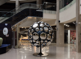 Space Expansion Sculpture in Silver