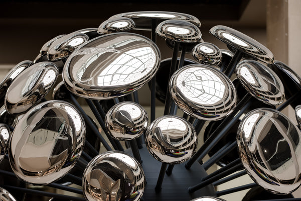 Space Expansion Sculpture in Silver