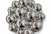 Scultura da parete Bubbles Silver