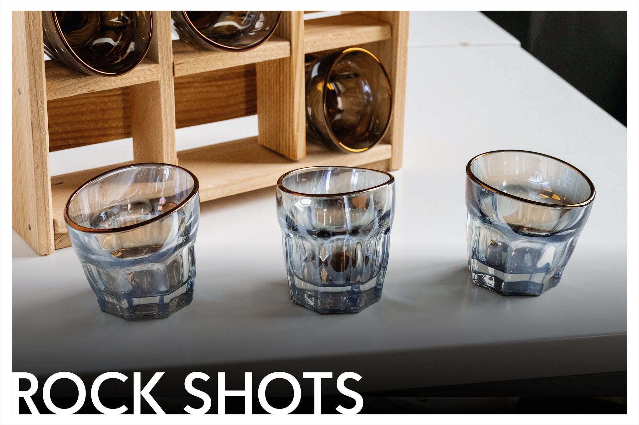 Set of 6 rock shots glasses