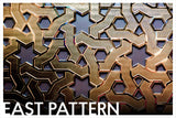East ornamental wall panels close-up