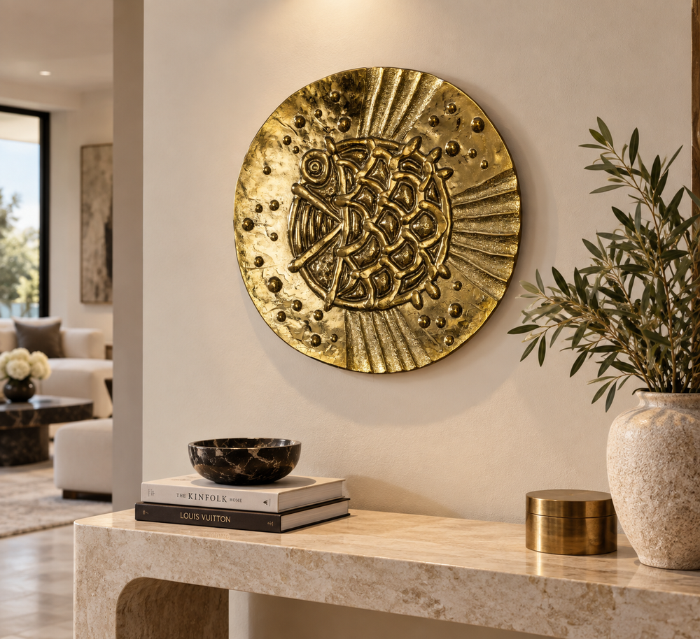 Gold Fish Wall Decor