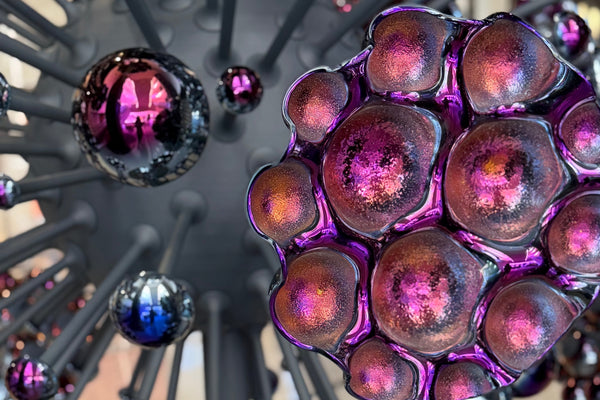 Purple Dandelion Sculpture