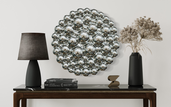 Bubbles Silver Wall Sculpture