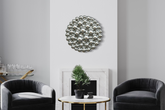 Bubbles Silver — настінна скульптура зі скла