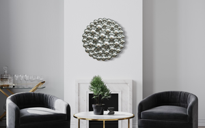 Bubbles Silver Wall Sculpture