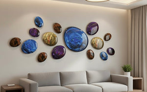 3D Drops Wall Decor Composition Colorful