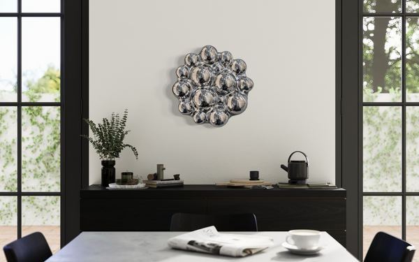 Bubbles Silver Wall Sculpture