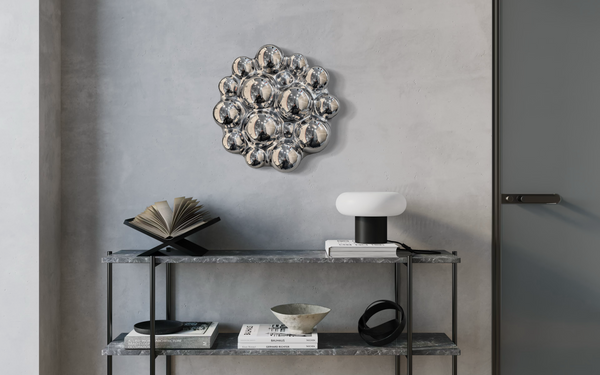 Bubbles Silver Wall Sculpture