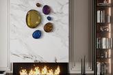 3D Drops Wall Decor Composition Color