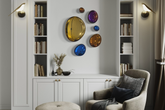3D Drops Wall Decor Composition Color