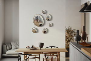 3D Drops Wall Decor Composition Silver