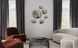 3D Drops Wall Decor Composition Silver