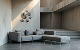 3D Drops Wall Decor Composition Silver