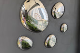 3D композиція настінного декору Drops Silver