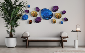 3D Drops Wall Decor Composition Colorful