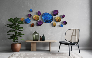 3D Drops Wall Decor Composition Colorful