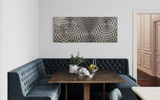 Interference 5 Drops Silver Mural