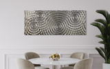 Interference 5 Drops Silver Mural