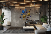 3D Drops Wall Decor Composition Colorful