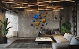 3D Drops Wall Decor Composition Colorful