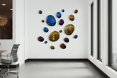 3D Drops Wall Decor Composition Colorful