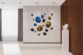 3D Drops Wall Decor Composition Colorful