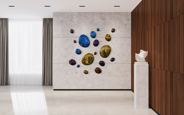 3D Drops Wall Decor Composition Colorful