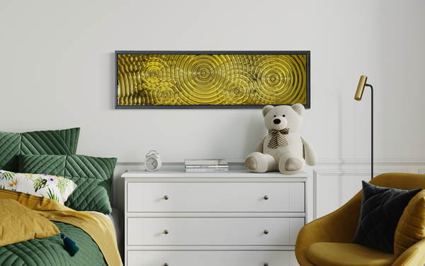 Interference 5 Drops Gold Mural