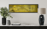 Interference 5 Drops Gold Mural