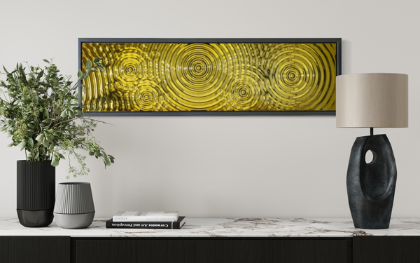 Interference 5 Drops Gold Mural