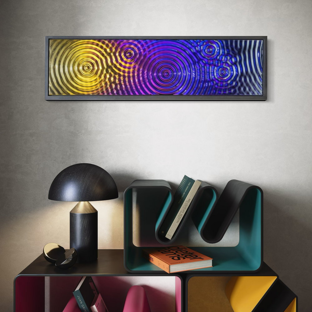 Interference 5 Drops Multicolor Mural