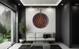 Bubbles Reverse Purple Wall Sculpture