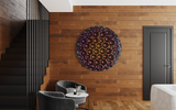 Bubbles Reverse Purple Wall Sculpture