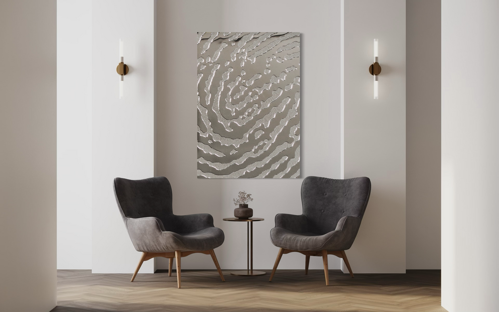 Fingerprint Silver Wall Decor