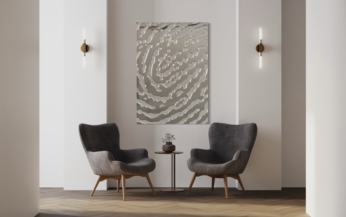 Fingerprint Silver Wall Decor