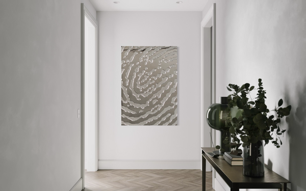 Fingerprint Silver Wall Decor