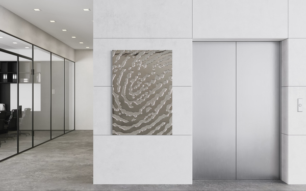 Fingerprint Silver Wall Decor