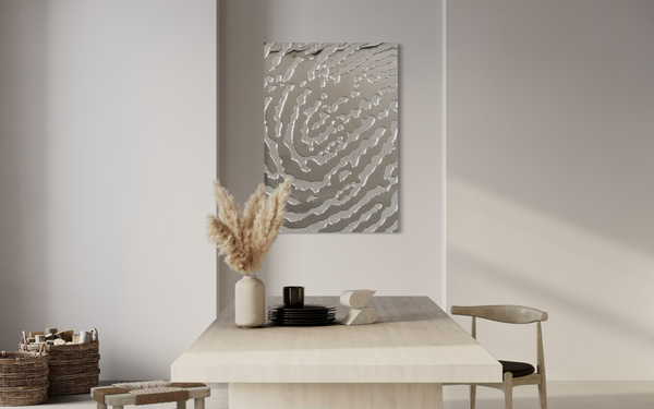 Fingerprint Silver Wall Decor