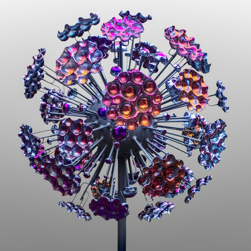 Purple Dandelion Sculpture