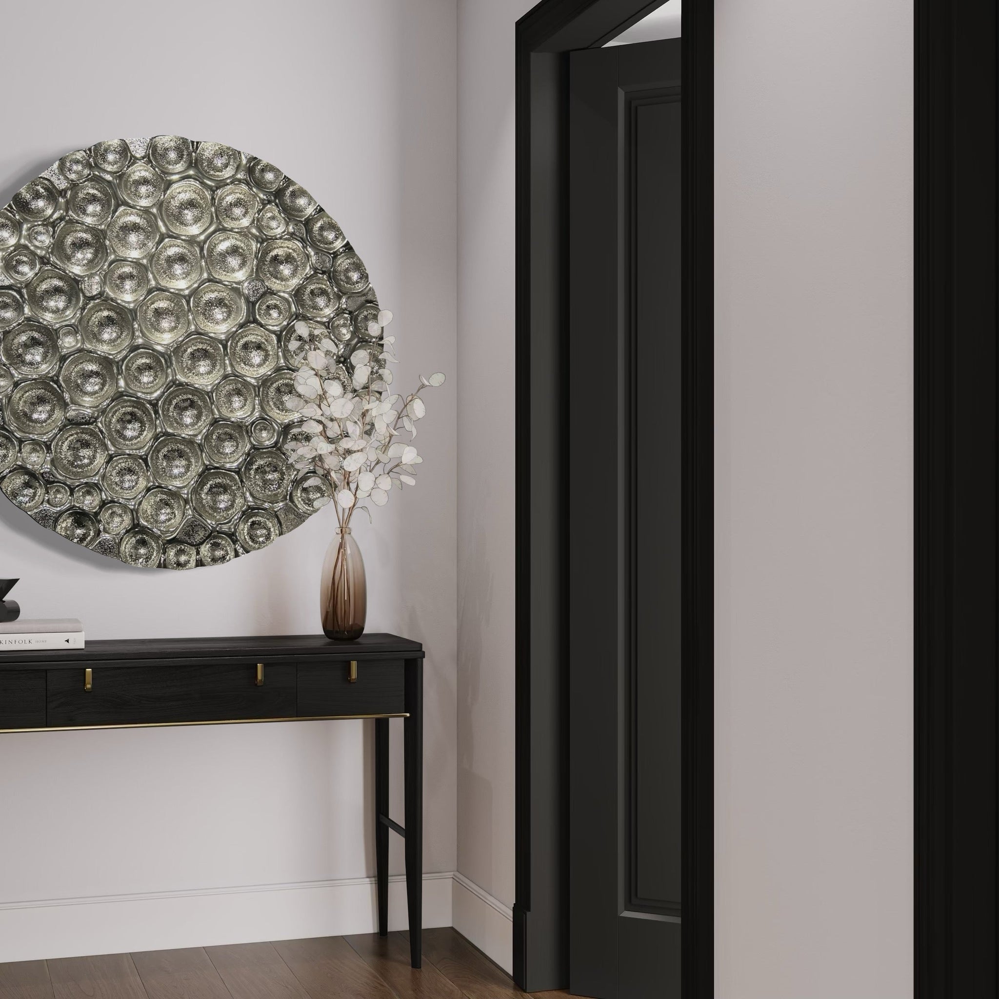 Bubbles Reverse Silver Wall Sculpture