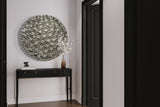 Scultura da parete in argento rovesciato Bubbles
