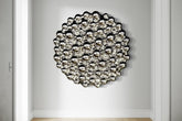 Bubbles Silver — настінна скульптура зі скла