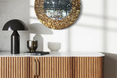 Circle Vento Gold Mirror