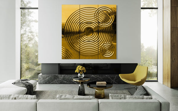 Module Interference Wall Composition Gold