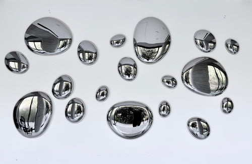 3D композиція настінного декору Drops Silver