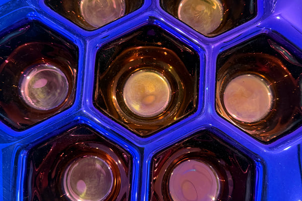 Cells Indigo Platter